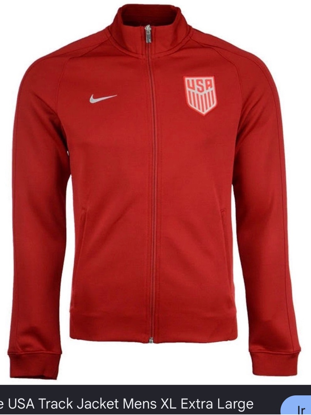Nike Red USA Performance Track Jacket - Men's